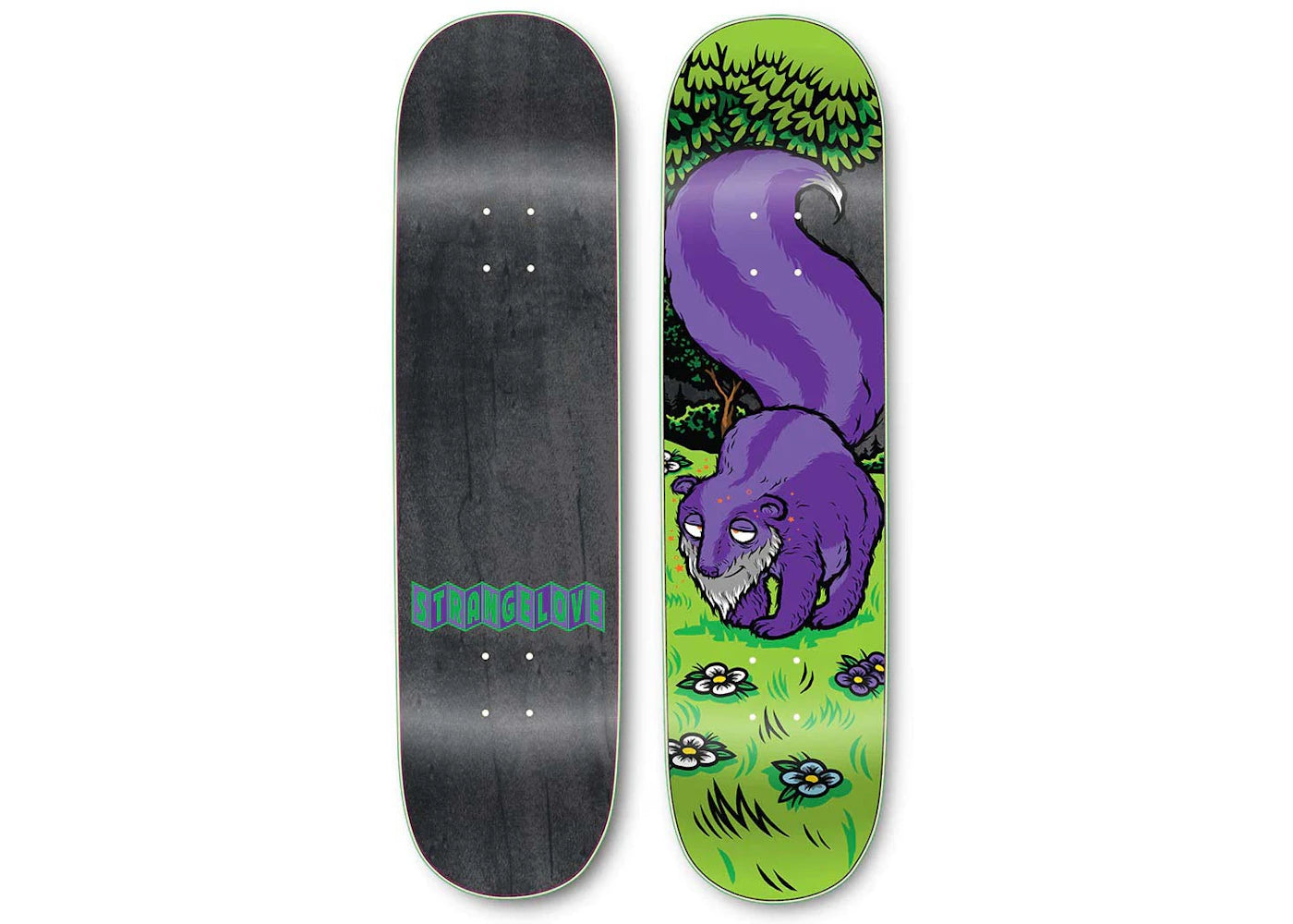 StrangeLove Todd Bratrud Granddaddy Skateboard Deck Purple Skunk