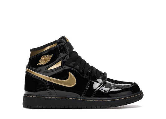 Jordan 1 Retro High Black Metallic Gold (2020) (GS)