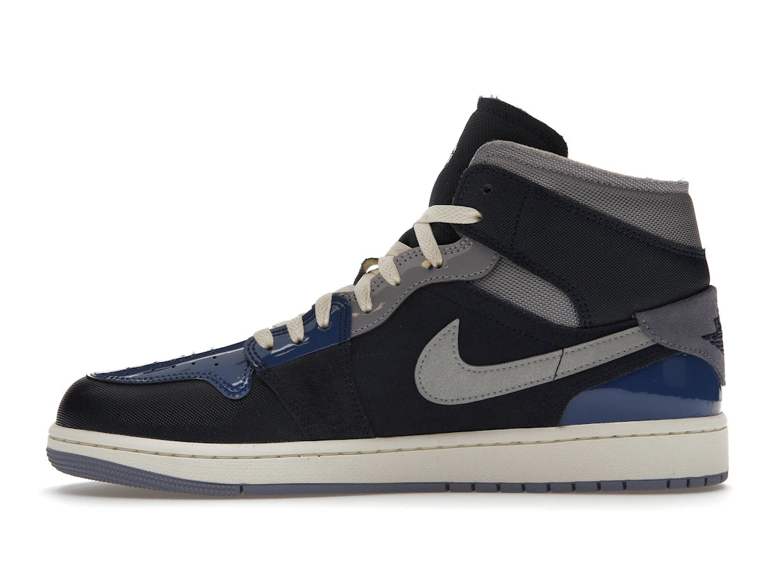 Jordan 1 Mid SE Craft Obsidian French Blue Ashen Slate White