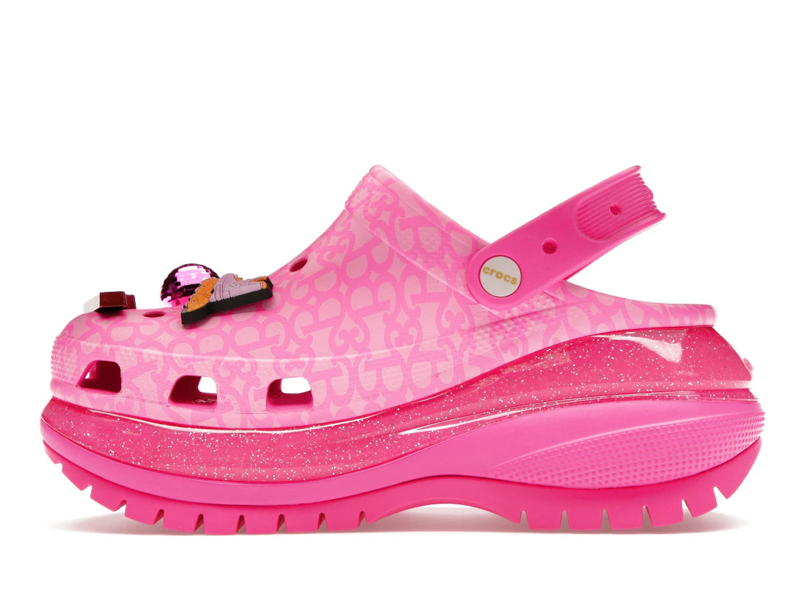 Crocs Classic Mega Crush Clog Barbie The Movie Electric Pink