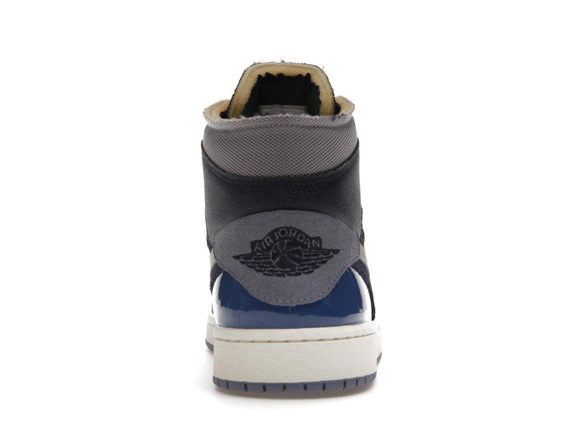 Jordan 1 Mid SE Craft Obsidian French Blue Ashen Slate White