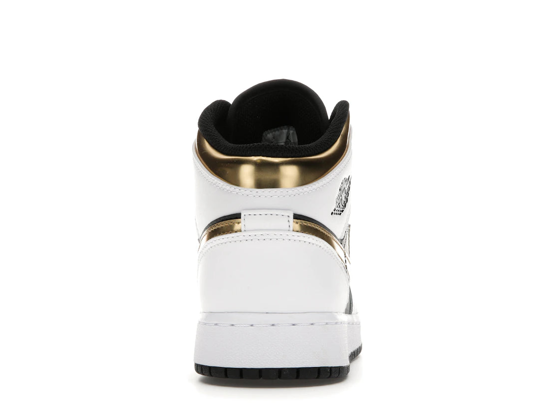 Jordan 1 Mid White Gold Black (GS)